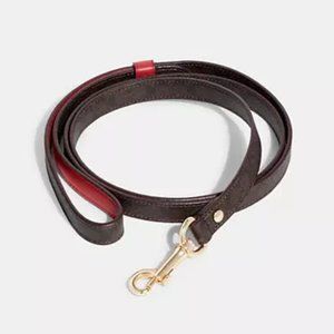 *NWT* $108 COACH Small Signature Dog Pet Leash